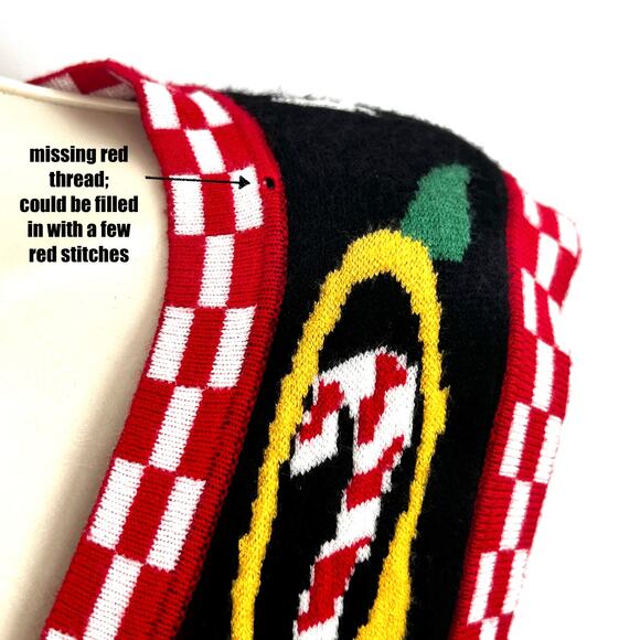 Christmas Vest Women's L Holiday Party Ugly Sweater Colorful Novelty Vintage - Picture 2 of 6